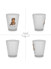 Mr. & Mrs. Panda Schnapsglas Otter Blumenstrauß ohne Spruch in Transparent
