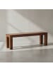 KADIMA DESIGN Holzbank Sheesham | 140x45x35cm, Massiv, Landhaus in Braun