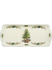 Seltmann Weiden Kuchenplatte Marieluise Weihnachten 34,6 x 14,9 cm weiß-grün in weiß-grün