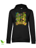 Teenage Mutant Ninja Turtles Hoodie "Pizza Party With My Bros Girly Hoodie" in Schwarz