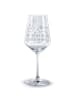 Mr. & Mrs. Panda Rotwein Glas Hasen Muschel mit Spruch in Transparent