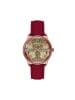 August Berg Armbanduhr Morris & Co. Crimson Pimpernel in rosegold crimson