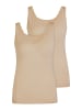 Nina von C. 2er Pack Damen Achselhemd in nude