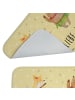 Mr. & Mrs. Panda Badteppich Waldtiere Aloha mit Spruch in Gelb Pastell