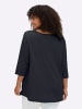 sheego 3/4-Arm-Shirt in tiefblau