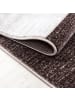 KADIMA DESIGN Teppich Handwäsche Kurzflor Abstrakte Karos Polypropylen Wohnzimmer in Braun