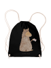 Mr. & Mrs. Panda gymnastiktasche Alpaka Fahne ohne Spruch in Schwarz