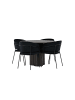ebuy24 Schwarz 110 x 110 cm