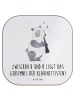 Mr. & Mrs. Panda Bierdeckel Klarinette Geheimnis mit Spruch in Weiß