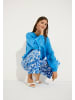 More & More luftig-leichte, weite Bluse in blue
