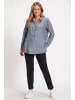 Ulla Popken Hemdbluse in marine-melange