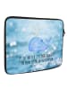 Mr. & Mrs. Panda Notebook Tasche Wal Konfetti mit Spruch in OZeichenanblue
