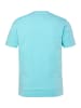 Men Plus Kurzarm T-Shirt in helles türkis