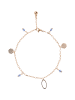 NAEMI Women Anklet in Rose Gold Blue