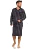 NORMANN Nachthemd langarm kariert - 60222 in marine