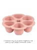 Beaba Silikon-Gefrierform Multiportions Blume in rosa