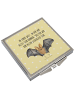 Mr. & Mrs. Panda Schminkspiegel Fledermaus Flügel mit Spruch in Gelb Pastell