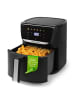 Gourmet Maxx Heißluft-Fritteuse 6l 1500W schwarz  Schwarz