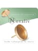 Novaliv 4X Kerzenpick flach 10cm Gold Aluminium Weihnachtskranz Kerzenständer in Gold