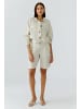 Oui Leinen Blouson in biscuit
