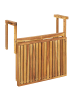 Beliani Klappbarer Tisch UDINE in Braun - (W) 69 x (H) 51 x (L) 70 cm