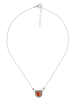 mantraroma 925er Silber - Collierketten (L) 43 cm mit Karneol