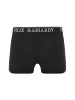 Felix Hardy Boxershorts in Schwarz-Hellgrau-Blau-Navy
