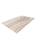 Vivorum Wohnzimmer Teppich – Kurzflorteppich Chalk 225 in silber - beige