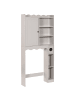 Beliani Waschbeckenunterschrank PENON in Beige - (W) 80 x (H) 165 x (L) 20 cm