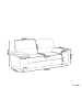 Beliani 3-Sitzer Sofa VOGAR in Braun/Schwarz - (W) 195 x (H) 90 x (L) 74 cm