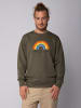 wat? Apparel Sweatshirt Love is Love in Khaki