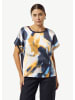 comma T-Shirt kurzarm in Blau-mehrfarbig