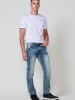 KOROSHI Regular fit stretch jeans. in blau