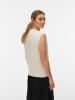 Vero Moda V-Ausschnitt Pullunder mit Zopfstrickmuster in Birch
