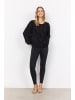 soyaconcept Langarm-Bluse in schwarz