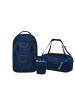 Satch Schulrucksac-Setk MATCH PLUS "Blue Tech" 3-tlg. in Blau