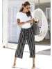 LASCANA T-Shirt in weiß + schwarz