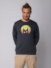 wat? Apparel Sweatshirt Sunset Cat in India Ink Grey