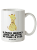 Mr. & Mrs. Panda XL Tasse Giraffe Zufrieden mit Spruch in Weiß