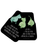 Mr. & Mrs. Panda Automatte Frosch Liebe mit Spruch in Schwarz