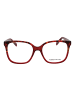 Karen Millen Frauen Optische Fassungen Quadratisch Rot