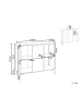 Beliani Sideboard ARDURA in Beige - (W) 110 x (H) 101 x (L) 40 cm
