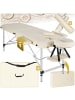 tectake 2-Zonen-Massagetisch-Set, Maße: 210 x 95 x 89 cm, Polsterung 4 cm