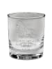 Mr. & Mrs. Panda Whiskey Glas Hund Basset Hound mit Spruch in Transparent