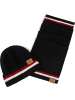 Lonsdale Mütze "Butleigh Unisex Schal und Mütze Set" in Schwarz