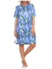 NORMANN Kurzarm Nachthemd floraler Print - 85601 in marine