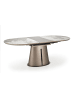 Feldmann-Wohnen Esstisch Robinson beige Marmor | Cappuccino 160-220 / 90 / 75cm
