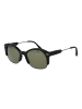 Serengeti Unisex Sonnenbrille Rund Schwarz