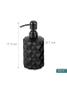 relaxdays 2 x Seifenspender in Schwarz - 350 ml