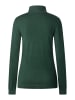 More & More schmaler Feinstrick-Basic-Rollkragenpullover in dark bottle green